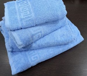 Махровое полотенце 40*70 см хлопок цвет Василек