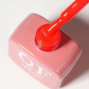Гель лак для ногтей, однотонный, трехфазный, 10 мл, LED/UV, оранжевый (172)