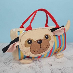 Мягкая игрушка-сумка «Путешественница Собака», 29 см