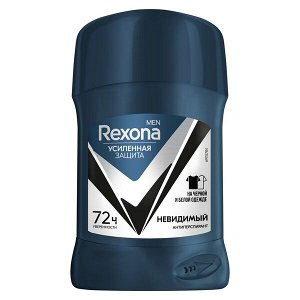 Рексона Дезодорант-антиперспирант стик Rexona Men Невидимый для черного и белого (50 мл),Rexona