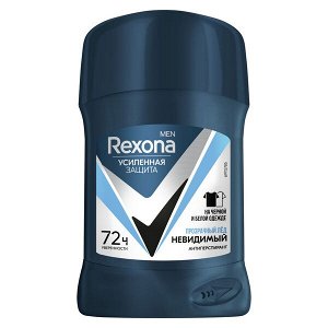 Рексона Дезодорант-антиперспирант стик Rexona Men Невидимый Прозрачный лед (50 мл),Rexona