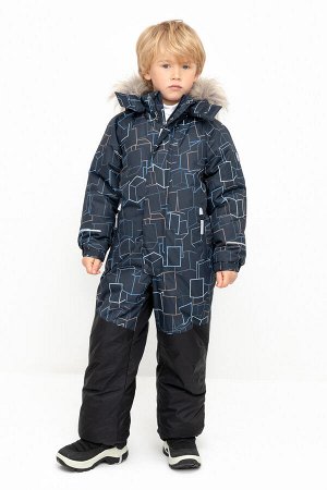Комбинезон(Осень-Зима)+boys (индиго, кубики)