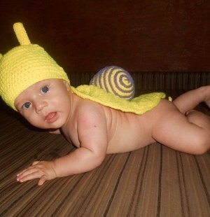Костюм для фотосессии новорожденного Улитка