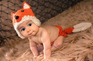Костюм для фотосессии новорожденного Лисенок