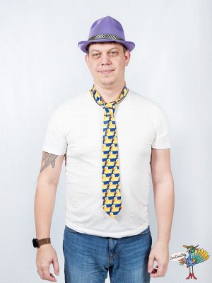 шляпа Стиляга, цвет фиолетовый, высота 11см,объем головы 58-60 см
