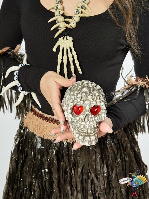 череп Светящийся глаз черепа, эпоксидная смола, 14х12х7 см