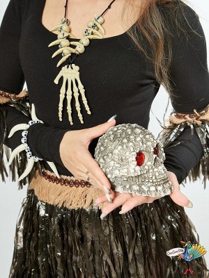 череп Светящийся глаз черепа, эпоксидная смола, 14х12х7 см