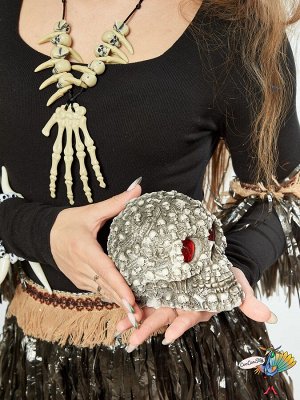 череп Светящийся глаз черепа, эпоксидная смола, 14х12х7 см