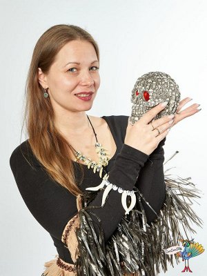 череп Светящийся глаз черепа, эпоксидная смола, 14х12х7 см
