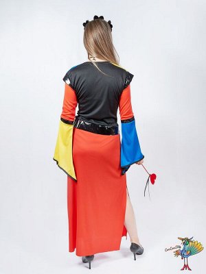 Костюм потрясающей королевы Червей One Size (платье, диадема, колье и палочка)