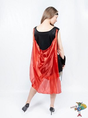 костюм Римской воительницы, р-р XL (туника с плащом, нарукавники, повязка на голову)