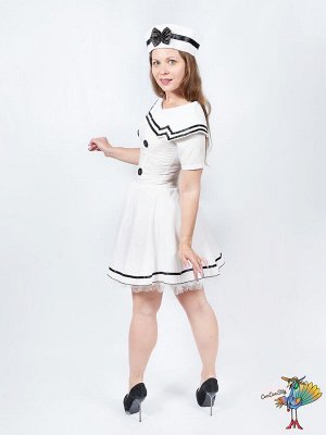 костюм Юнги, р-р М (платье с вшитым подъюбником, пилотка)
