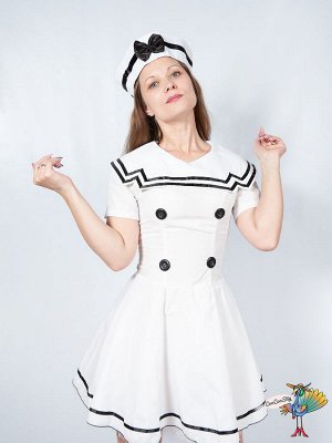 костюм Юнги, р-р М (платье с вшитым подъюбником, пилотка)