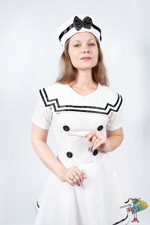 костюм Юнги, р-р М (платье с вшитым подъюбником, пилотка)