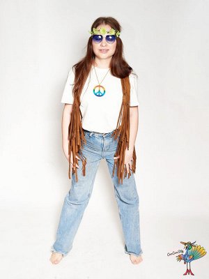 очки Градиент Сердце, синие, 13,5х5,5 см