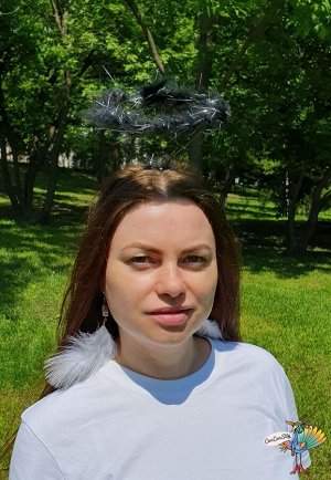 Нимб Черный с блеском