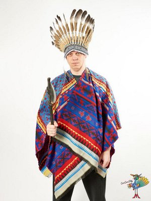 индейский Роуч, серый, 24 пера, объем головы 53-62см