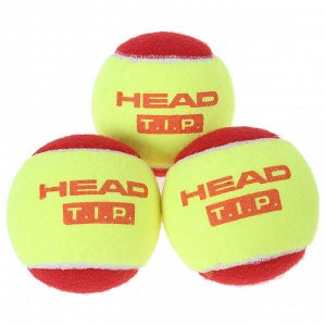 Набор мячей теннисных "Head T.I.P" Red, цвет желтый