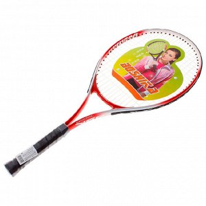 Ракетка для б.тенниса BOSHIKA PRO-689 тренир, alumin. 257гр в пак. , цвет красный