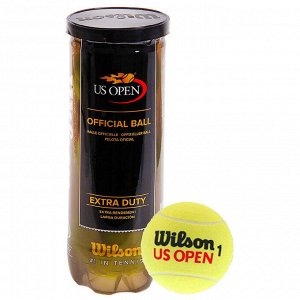 Мяч теннисный Wilson US Open HV, в пластиковой банке, набор 3 мяча