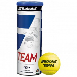 Мяч теннисный BABOLAT Team 3B,арт.501041,3 шт, ITF