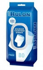 Mon Rulon влажная  туалетная бумага 80шт c пластиковым клапаном