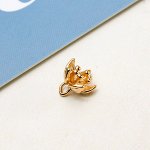 Подвеска, латунь, 8*7,5 мм, 1 шт.