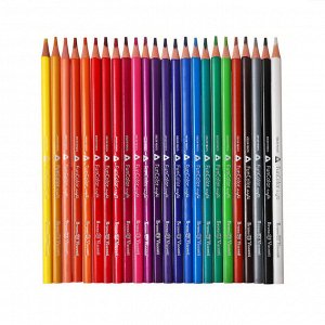 Карандаши цветные 24 цвета BrunoVisconti FunColor, пластиковые, МИКС