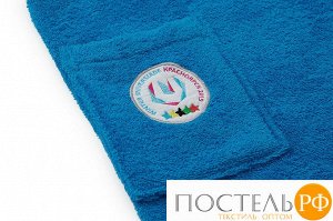 7142-42695 Набор для сауны Universiade/100% хлопок, 380 г/м2 Logo Krasnoyarsk 2019, синий