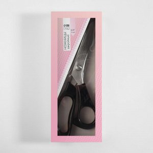 Ножницы «Зигзаг», 9", 23 см, шаг - 5 мм, чёрные
