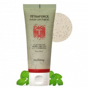 Глиняная маска для лица "Сила четырех" для проблемной кожи Tetraforce Wash-off-mask ElishaCoy 100 гр