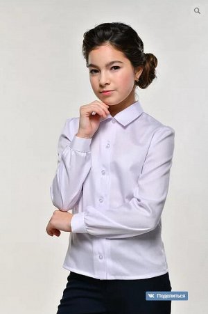 Шьем Москва Школьная блузка для девочки, длинный рукав