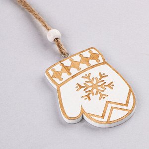 Елочная игрушка «Новогодняя варежка»