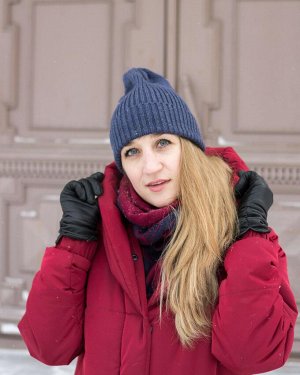 Шапка тыковка джинс