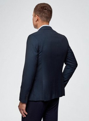 Пиджак приталенный с контрастной отделкой