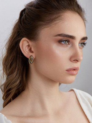 Изысканные серьги из натурального янтаря «Донателла»