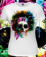 Футболки женские Hippy Skull