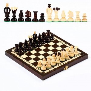 Шахматы польские деревянные большие Madon «Королевские», 28.5x28.5 см, король h=6.5 см