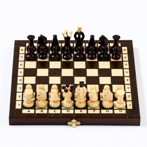 Шахматы польские деревянные большие Madon «Королевские», 28.5x28.5 см, король h=6.5 см