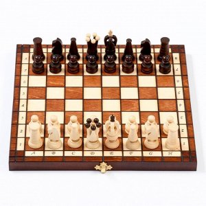 Шахматы деревянные подарочные «Королевские» 31x31 см, ручная работа