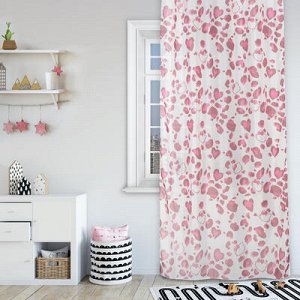 Комплект штор Hello Kitty 150*270см -2шт., цв. розовый, вуаль