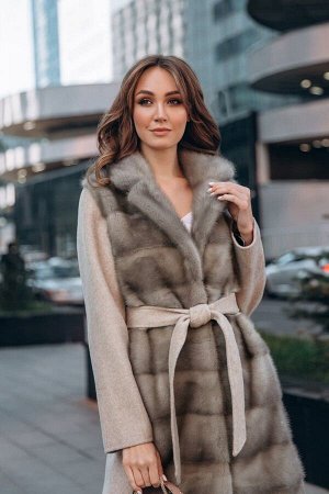 Элитное пальто из меха норки