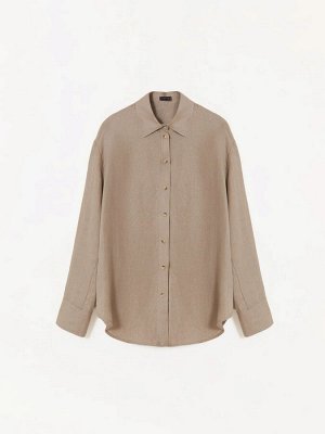 Рубашка однотонная, B3021/portabella