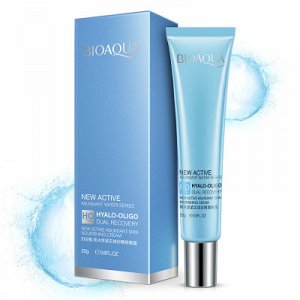 КРЕМ ДЛЯ ВЕК С ОЛИГОМЕРОМ ГИАЛУРОНОВОЙ КИСЛОТЫ BIOAQUA HYALO-OLIGO DUAL RECOVERY EYE CREAM 20 гр