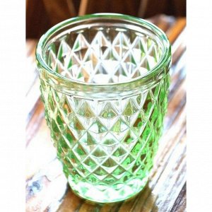 Стакан Стакан многогранник 9,5 х 8 см стекло зеленый