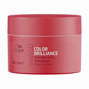 Маска-уход для защиты цвета окрашенных тонких и нормальных волос INVIGO COLOR BRILLIANCE, Wella Pro