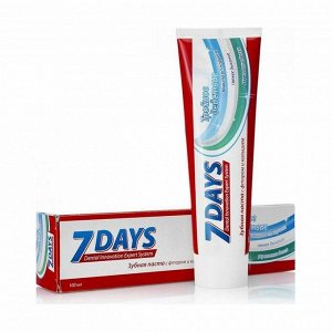 Зубная паста тройное действие, 7 days, 100 мл
