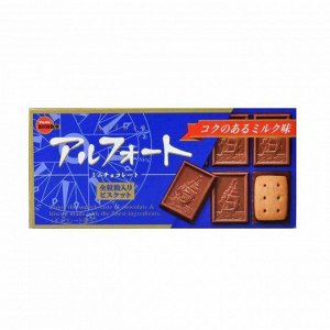 Печенье в молочном шоколаде alfort mini chocolates, bourbon, 57 гр