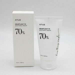ANUA успокаивающий крем с хауттюйнией HEARTLEAF 70% SOOTHING CREAM 100 мл.