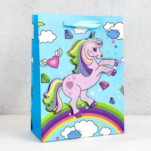 Пакет "Единорожек" 2D подарочный детский
